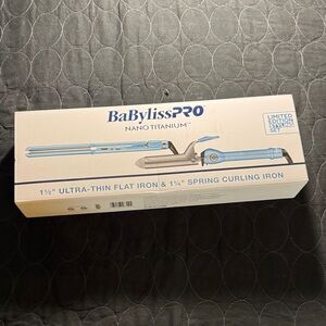 BaBylissPRO Nano Titanium Styling Set limited edition 1 1/4” spring curl iron